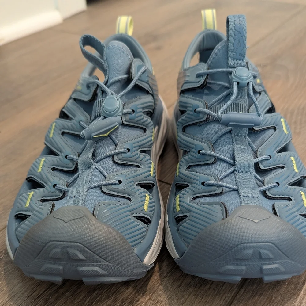 Hoka One One women Hopara 7.5 Blue Trail Hiking Sandals Water - Picture 10 of 10